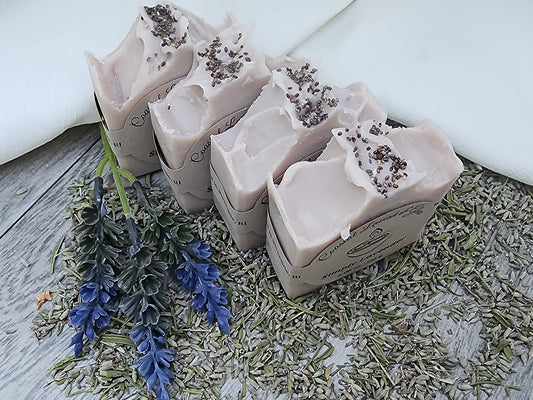 Lavender Handcrafted Soap - purple Brazilian clay and lavender essential oil scent